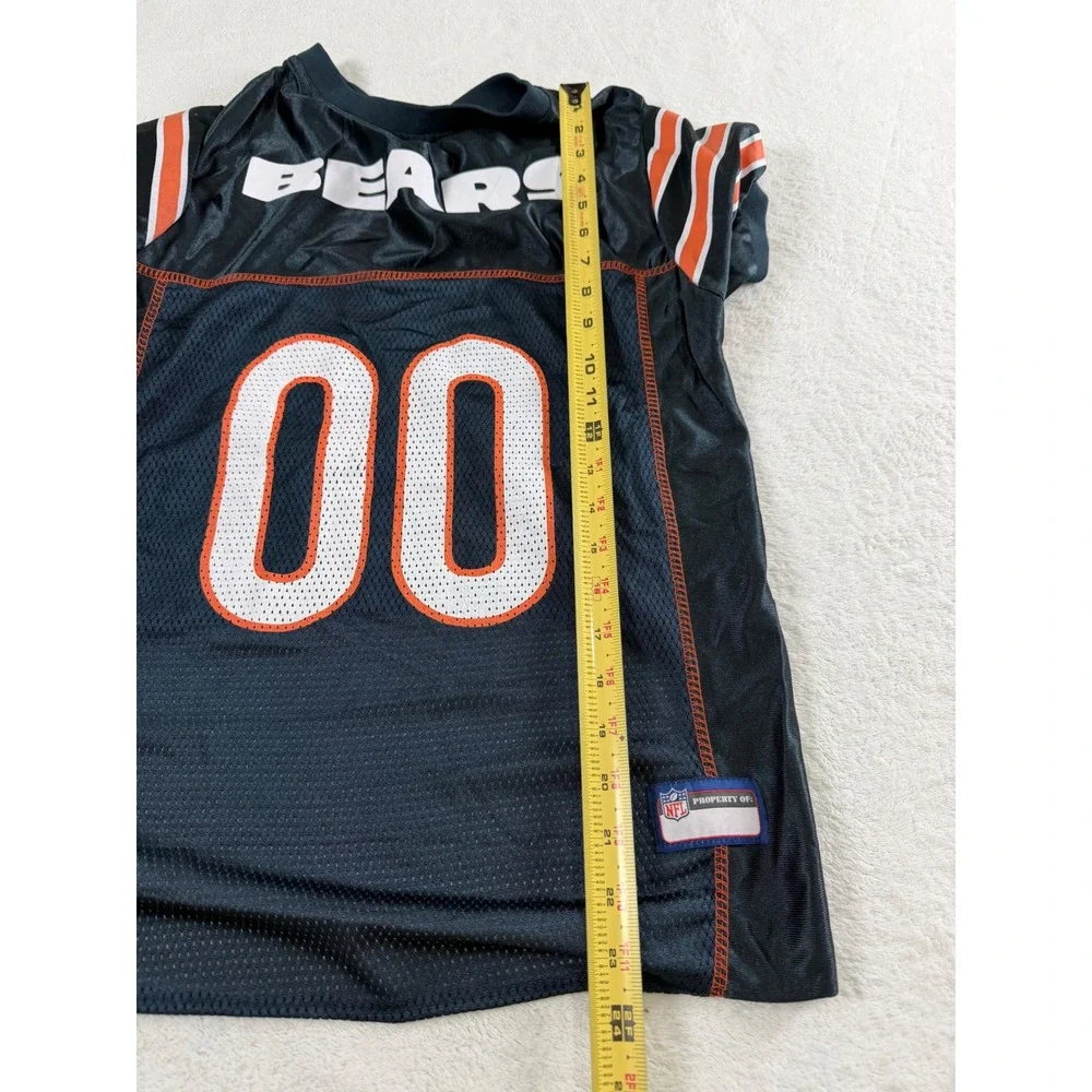 NFL Chicago Bears Dog Jersey Navy Blue Orange Mesh Pet Shirt Size Large 00